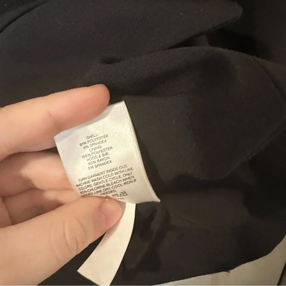 SuperSoftTwill Black Blazer with Gray Hoodie and Gold Buttons XL Layering - Picture 4 of 5